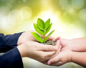 Giving, Funding, and sharing.